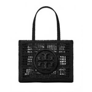 NEW TORY BURCH ella small crocheted bag in black